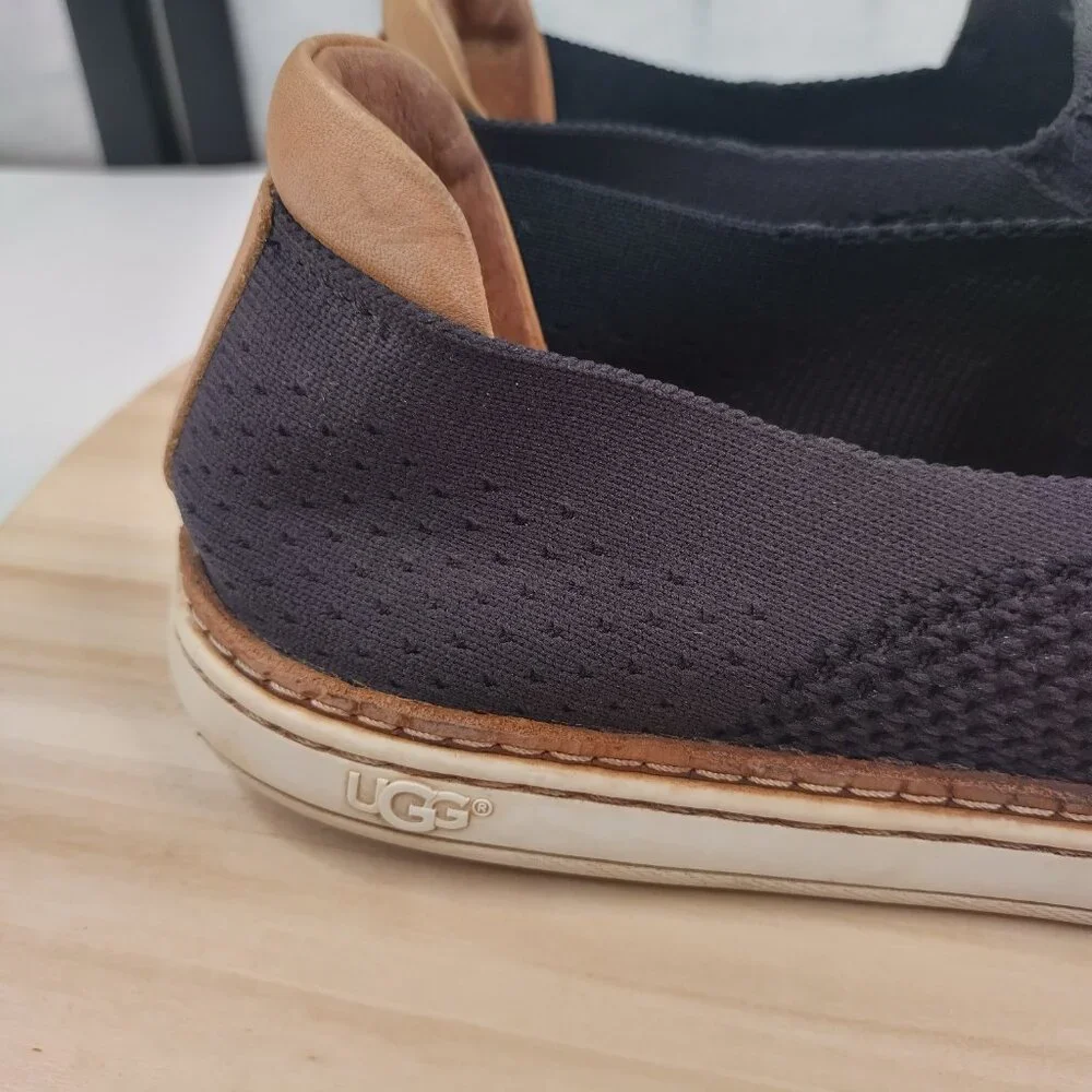 UGG Sammy Slip On Trainer Black Knit Elastic Casual Shoes Women US 12